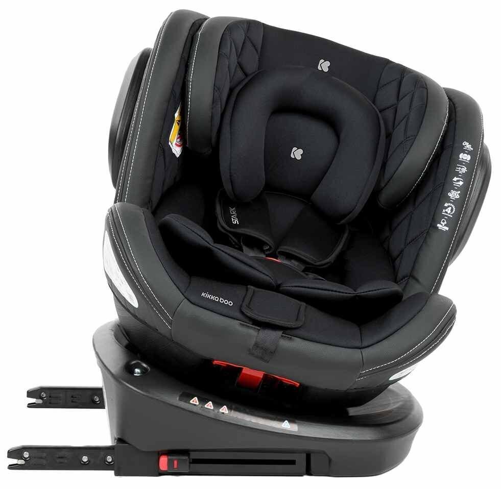 Kikkaboo Stark Isofix turvaiste, 0-36 kg, must hind ja info | Turvatoolid ja turvahällid | hansapost.ee