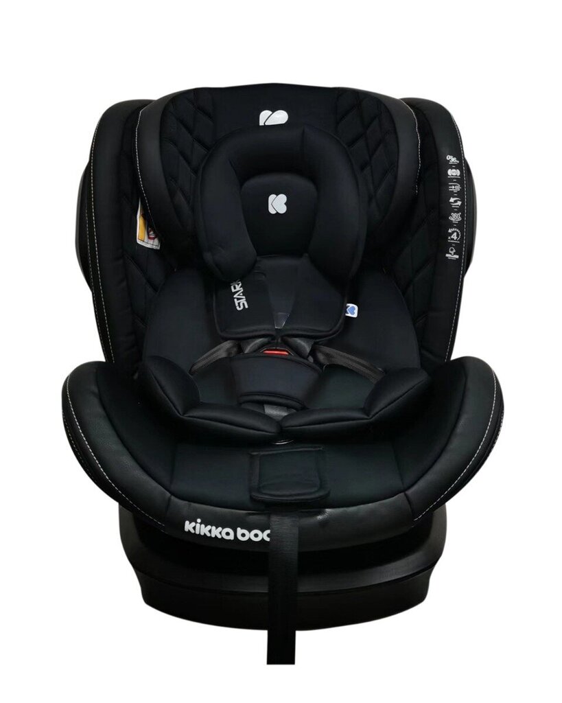 Kikkaboo Stark Isofix turvaiste, 0-36 kg, must цена и информация | Turvatoolid ja turvahällid | hansapost.ee