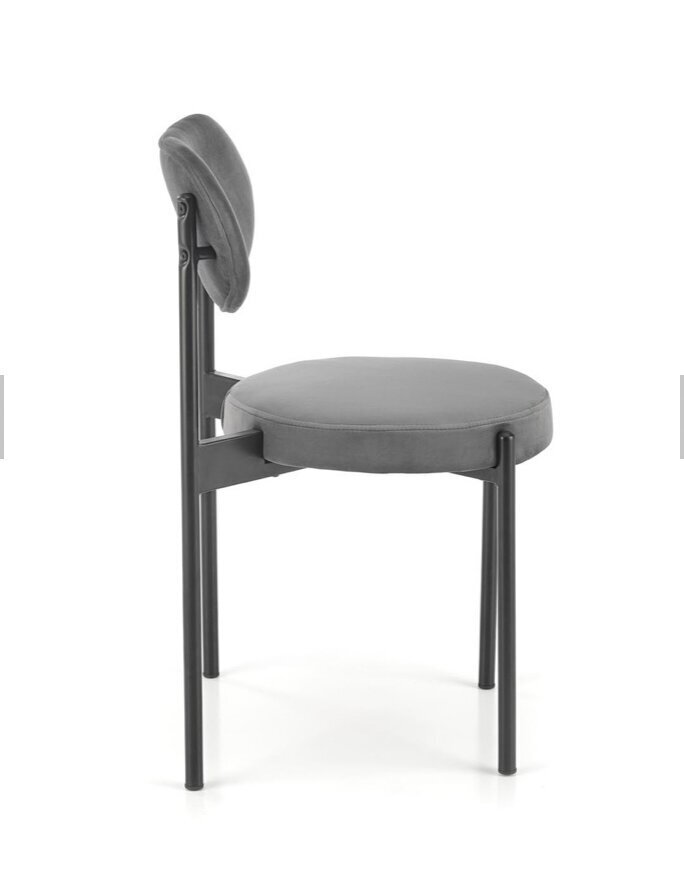 4-tooli komplekt K509, hall/must hind ja info | Köögitoolid, söögitoolid | hansapost.ee