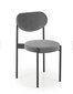 4-tooli komplekt K509, hall/must hind ja info | Köögitoolid, söögitoolid | hansapost.ee