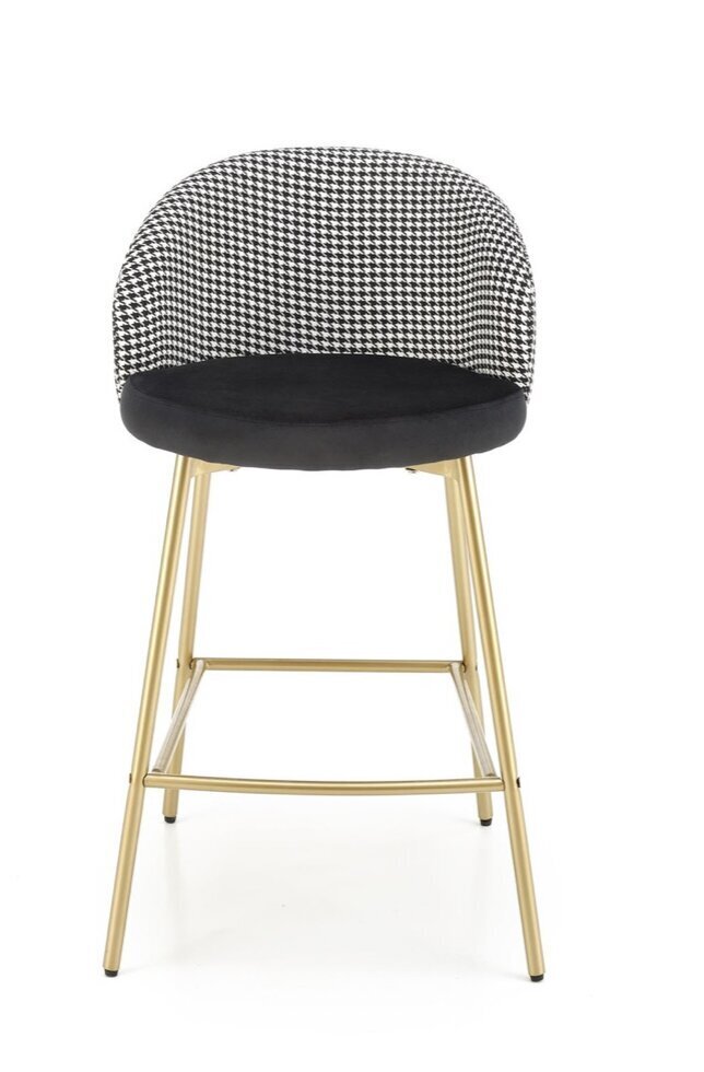 2-tooli komplekt H113, must/kuldne hind ja info | Köögitoolid, söögitoolid | hansapost.ee