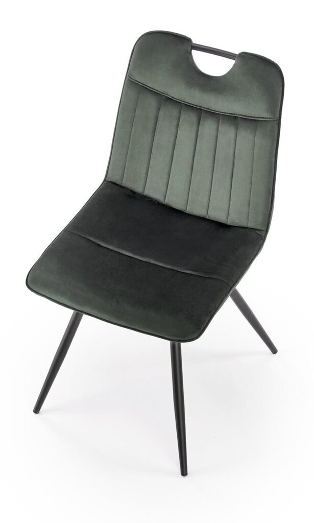 4-tooli komplekt K521, roheline/must hind ja info | Köögitoolid, söögitoolid | hansapost.ee