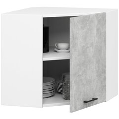 Кухонный шкаф Akord Oliwia W60/60N, белый/серый цвет цена и информация | Кухонные шкафчики | hansapost.ee
