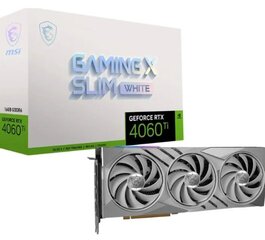 MSI GeForce RTX 4060 Ti Gaming X Slim White 16G hind ja info | Videokaardid | hansapost.ee