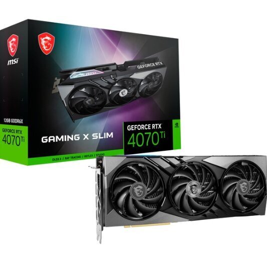 MSI GeForce RTX 4070 Ti Gaming X Slim 12G (V513-250R) цена и информация | Videokaardid | hansapost.ee