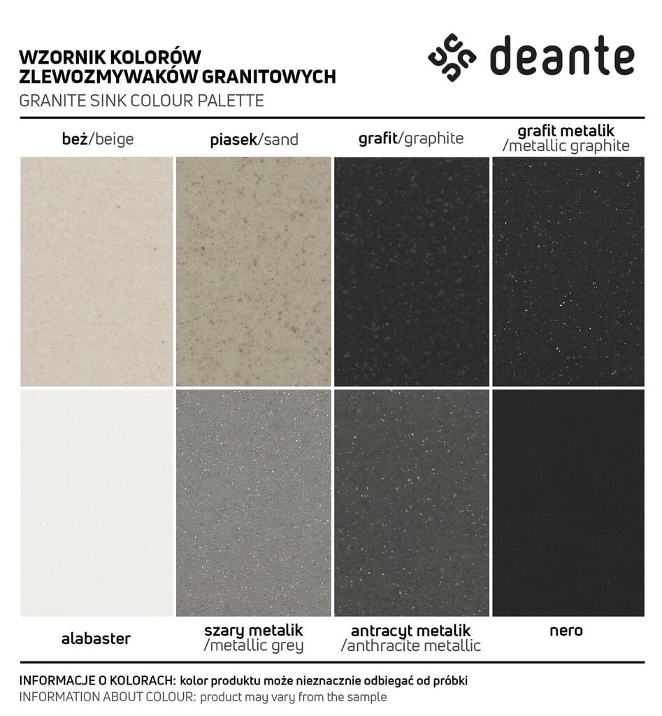 Graniidist magnetiline köögivalamu Deante Magnetic ZRM S103, Metallic grey цена и информация | Köögivalamud | hansapost.ee