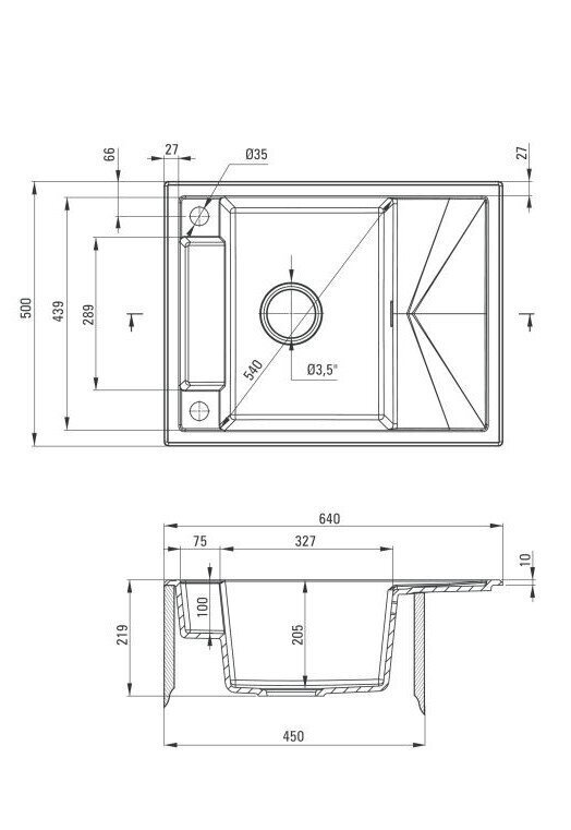 Graniidist magnetitega köögivalamu Deante Magnetic ZRM T11A, Anthracite цена и информация | Köögivalamud | hansapost.ee