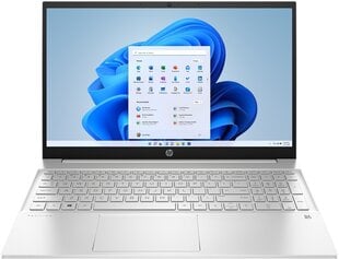 HP Pavilion 15 4S8V5EA AMD Ryzen 7 5700U, RAM 16 GB, 512 GB SSD, AMD Radeon Graphics, Windows 11 Home, Silver цена и информация | Ноутбуки | hansapost.ee