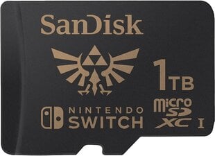 SanDisk MicroSDXC Zelda Edition 1TB Nintendo Switch/Lite цена и информация | Карты памяти для фотоаппаратов, камер | hansapost.ee