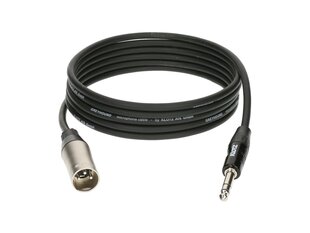 Klotz, Xlr, Jack Stereo 6.3 mm, 0.6m hind ja info | Juhtmed ja kaablid | hansapost.ee