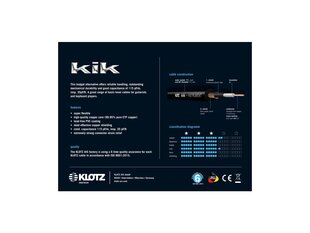 Klotz, 2 x Jack Mono 6,3 мм, 3 м цена и информация | Кабели и провода | hansapost.ee