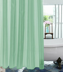 Шторка для душа Stripe Green, 1,8 - 2 м цена и информация | Аксессуары для ванной комнаты | hansapost.ee