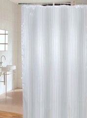 Dušikardin Stripe White, 1,8 - 2 m цена и информация | Аксессуары для ванной комнаты | hansapost.ee