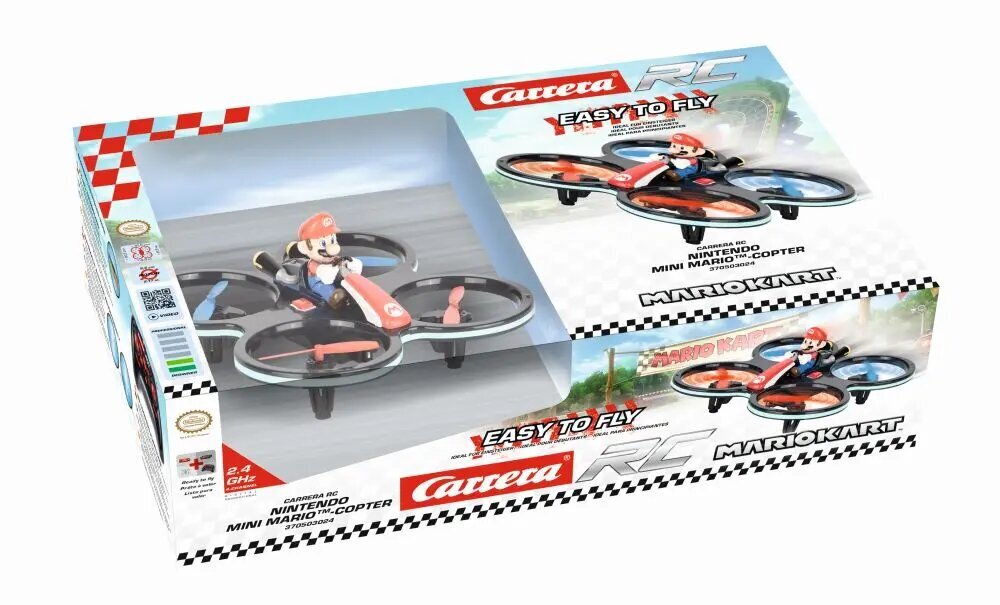 Kaugjuhitav helikopter - auto Carrera Nintendo Mario Kart hind ja info | Mänguasjad poistele | hansapost.ee