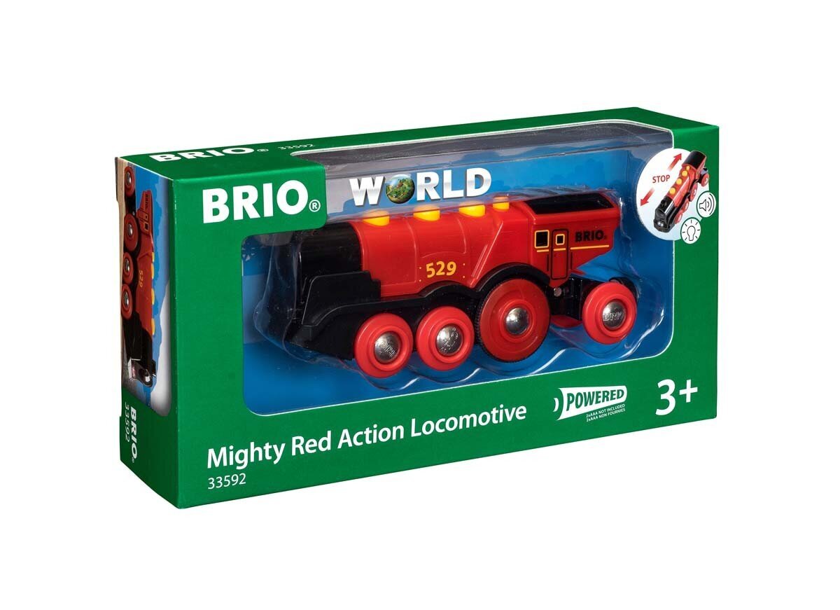 Mängurong Brio World Mighty Red Action Locomotive, 33592 цена и информация | Mänguasjad poistele | hansapost.ee