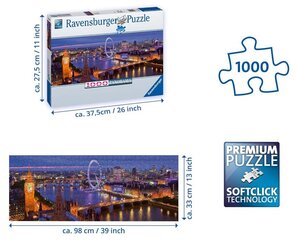 Pusle Ravensburger London öösel Pano 15064, 1000 tk hind ja info | Pusled lastele ja täiskasvanutele | hansapost.ee