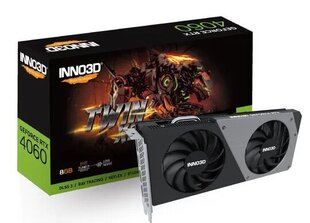 Inno3D GeForce RTX 4060 Twin X2 (N40602-08D6-173051N) hind ja info | Videokaardid | hansapost.ee