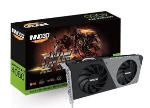 Inno3D GeForce RTX 4060 Twin X2 OC (N40602-08D6X-173051N) price and information | Videokaardid | hansapost.ee