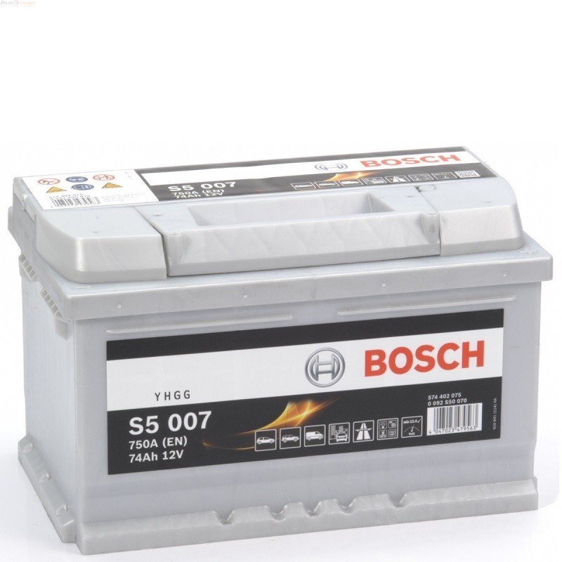 Aku Bosch 74Ah 750A S5007 hind ja info | Autoakud | hansapost.ee