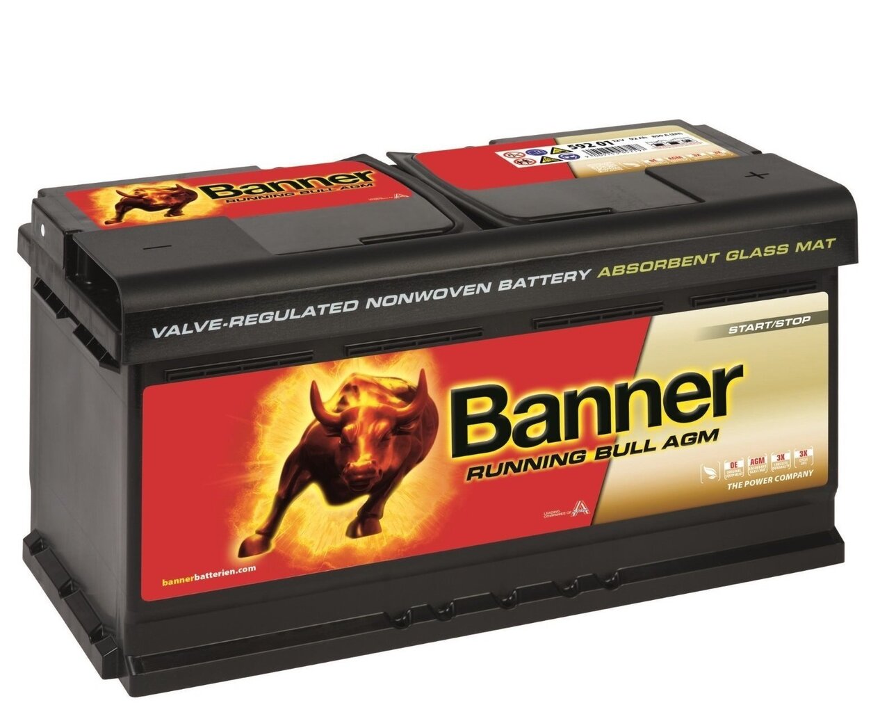 Aku BANNER Running Bull 92Ah 850A, AGM цена и информация | Autoakud | hansapost.ee