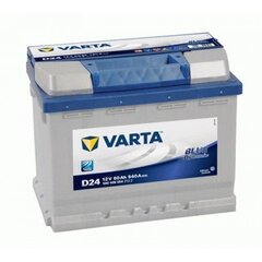 Аккумулятор VARTA BLUE 60AH 540A D24 цена и информация | Аккумуляторы | hansapost.ee