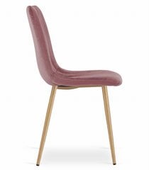 Стул ADRK Furniture Lav, розовый цена и информация | Стулья для кухни и столовой | hansapost.ee