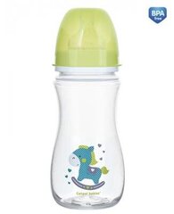 Laia kaelaga antikoolne pudel Canpol Babies EasyStart 35/221, 240 ml, roheline hind ja info | Lutipudelid ja tarvikud | hansapost.ee