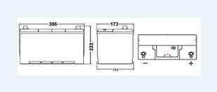 Aku EXIDE EA954 95Ah 800A цена и информация | Аккумуляторы | hansapost.ee