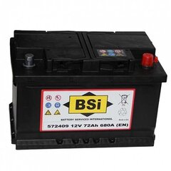 Аккумулятор BSI 72Ач 680A цена и информация | Аккумуляторы | hansapost.ee
