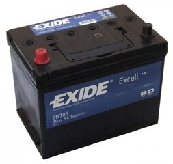 Аккумулятор EXIDE Excell EB705 70Ач 540А цена и информация | Аккумуляторы | hansapost.ee