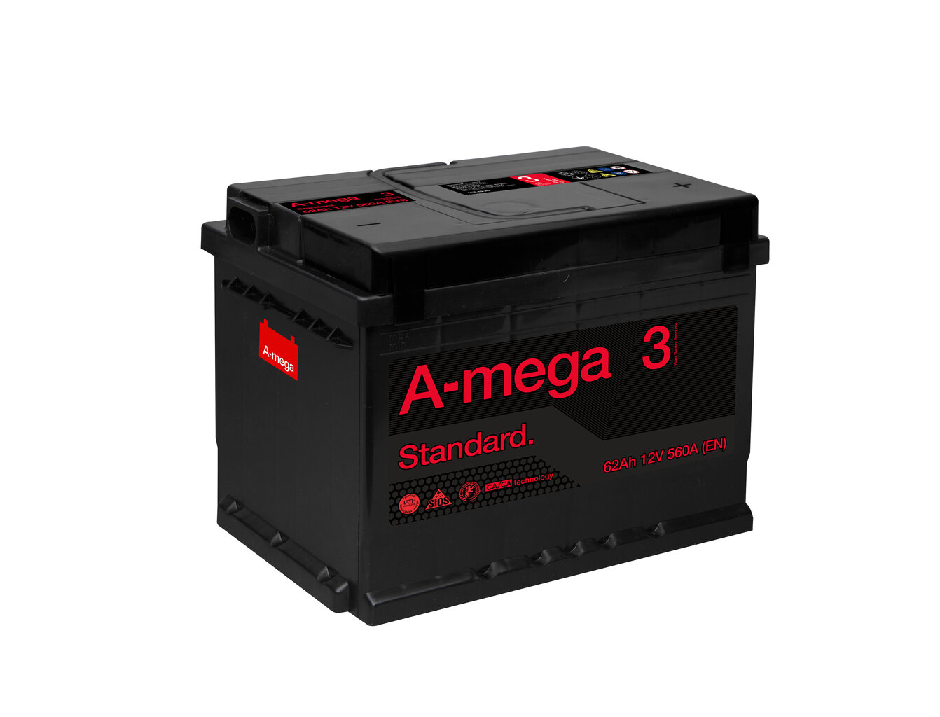 Aku A-MEGA Standard 62Ah 560A hind ja info | Autoakud | hansapost.ee