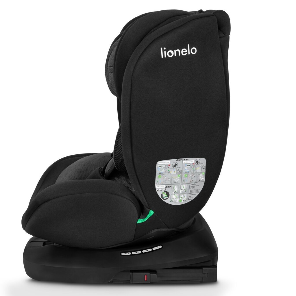 Turvatool Lionelo Bastiaan I-size, 0-36 kg, Black Grey hind ja info | Turvatoolid ja turvahällid | hansapost.ee