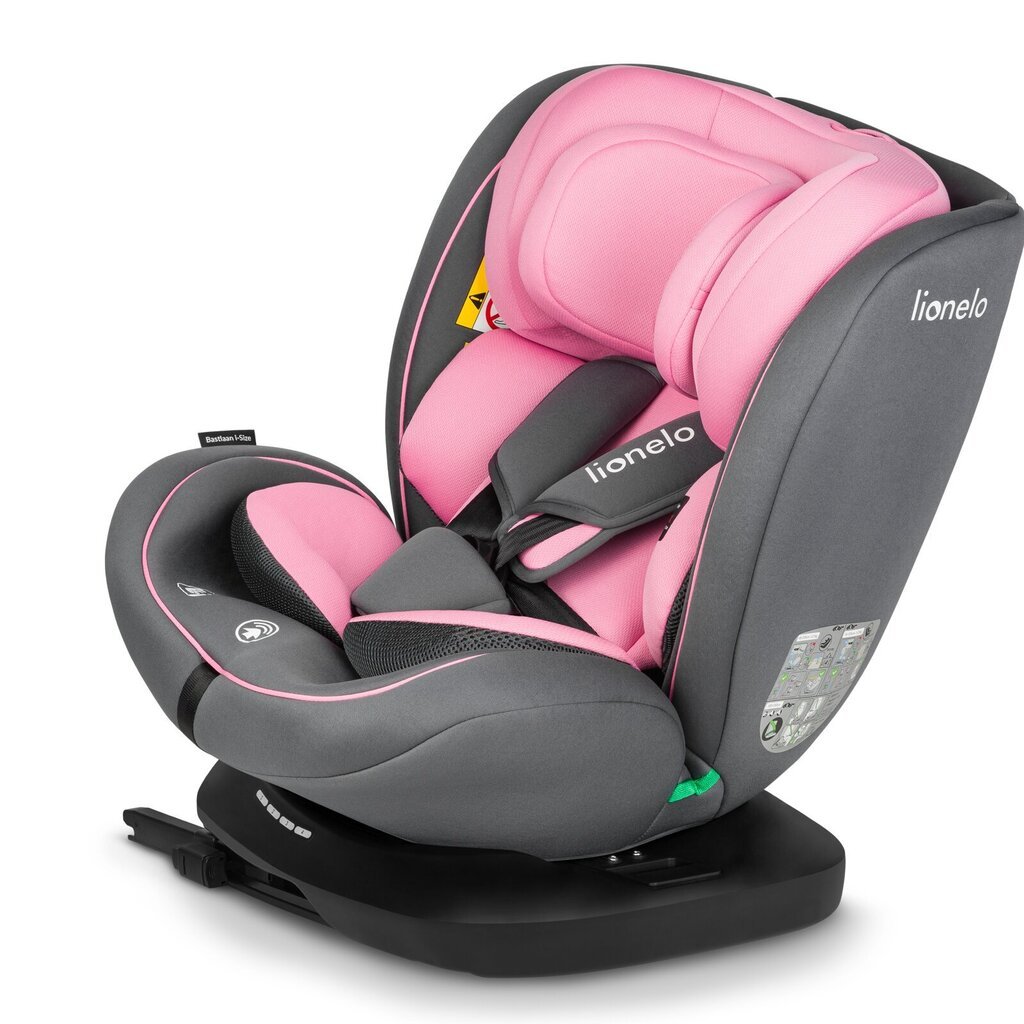 Turvatool Lionelo Bastiaan I-size, 0-36 kg, Pink Baby hind ja info | Turvatoolid ja turvahällid | hansapost.ee