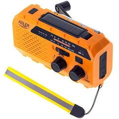 Adler AD 1197 портативный фонарик-радио с функцией динамо цена и информация | Радиоприёмники | hansapost.ee