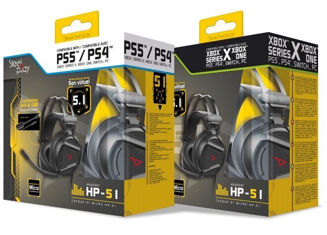 Steelplay Wired 3D Headset Hp51(Ps4/Switch/PC/Mac/Xbox One), Black hind ja info | Kõrvaklapid | hansapost.ee