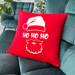 Dekoratiivne padi Ho-ho-ho, punane hind ja info | Disaini-padjad ja padjakatted | hansapost.ee