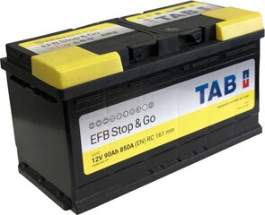 Aku Tab EFB Stop & Go 90 Ah 850A 12V hind ja info | TAB Autokaubad | hansapost.ee