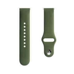 Evelatus Universal 22mm Silicone Loop Olive цена и информация | Аксессуары для смарт-часов и браслетов | hansapost.ee