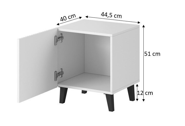 Öökapp Papos 2 tk, 45x40x51 cm matt must hind ja info | Öökapid | hansapost.ee