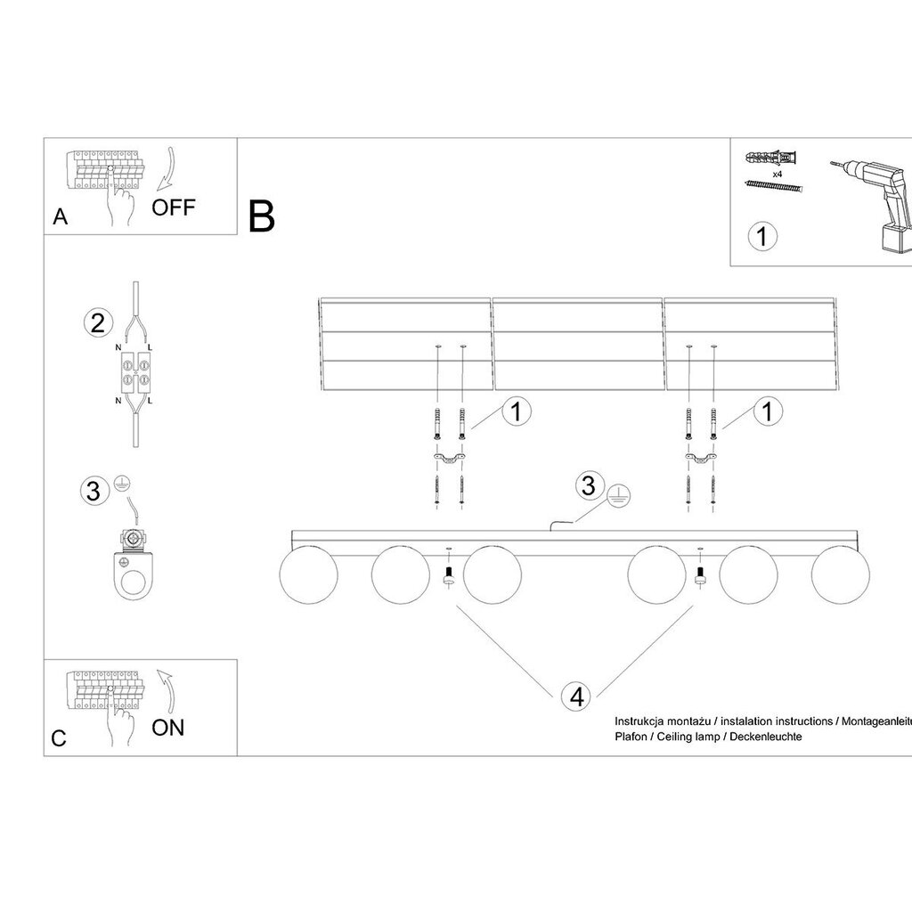 Sollux Lighting laevalgustid Yoli hind ja info | Laelambid | hansapost.ee