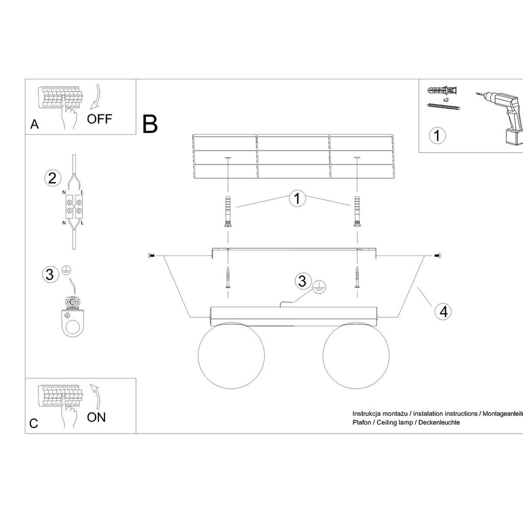 Sollux Lighting laevalgustid Yoli hind ja info | Laelambid | hansapost.ee