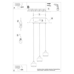 Sollux Lighting rippvalgustid Savar hind ja info | Rippvalgustid | hansapost.ee