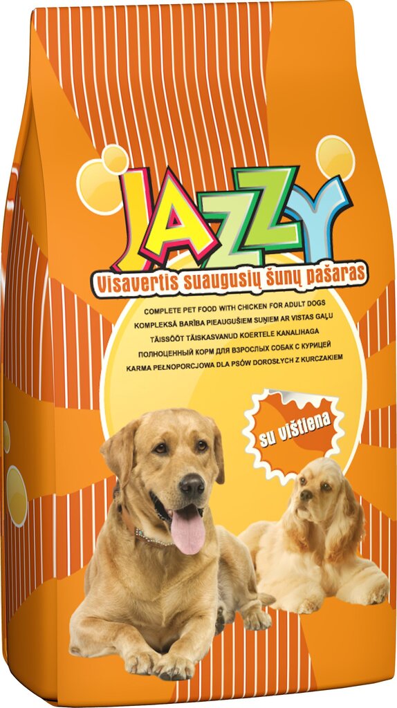 Jazzy täiskasvanud koertele koos kanaga, 15 kg цена и информация | Koerte kuivtoit ja krõbinad | hansapost.ee