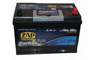 Аккумулятор ZAP Carbon EFB Jap (-+) 100Ач 800A цена и информация | Аккумуляторы | hansapost.ee