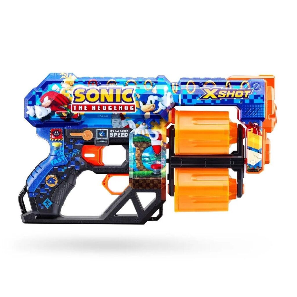 Noolemängu relv Zuru X-Shot Skins Dread, Sonic the Hedgehog hind ja info | Mänguasjad poistele | hansapost.ee