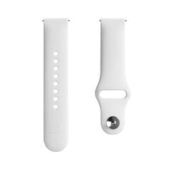 Evelatus Universal 22mm Silicone Loop White цена и информация | Аксессуары для смарт-часов и браслетов | hansapost.ee