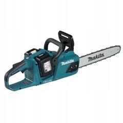 Аккумуляторная бензопила Makita 2х18В 35см 2х5.0Ач, с 2 аккумуляторами и блоком для зарядки цена и информация | Пилы, циркулярные станки | hansapost.ee