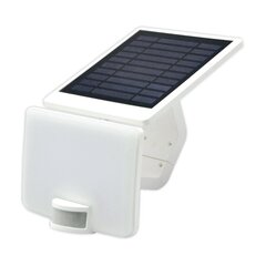 Белый светодиодный прожектор с солнечной батареей и с датчиком PIR VISTA 10Вт цена и информация | Уличные светильники | hansapost.ee