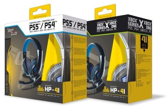 Steelplay Wired Stereo Headset Hp41 (Ps4/Xbox One/PC), Black & Blue hind ja info | Kõrvaklapid | hansapost.ee