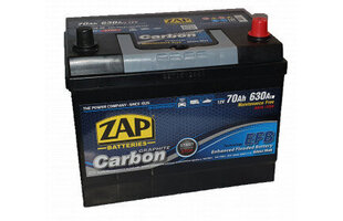 Аккумулятор ZAP 70 Ah Jap (-+) Carbon EFB цена и информация | Аккумуляторы | hansapost.ee
